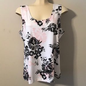Womens Chicos border flower timeless knit Tank
